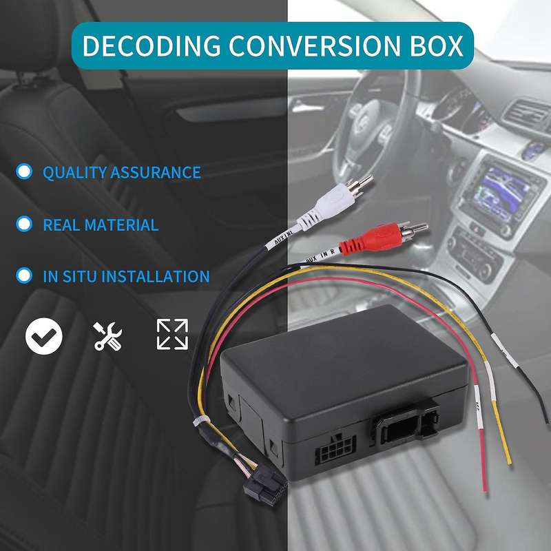 for Cayenne for Mercedes Benz/ml/glr/w164/w251 Aux Car Optical Fiber Decoder Box Amplifier Adapter