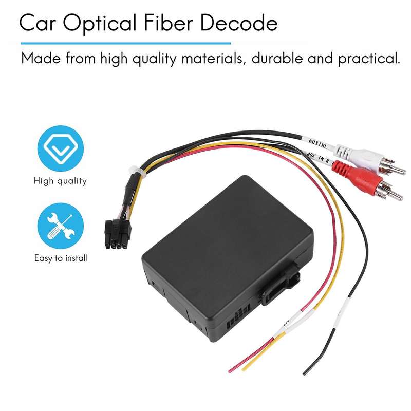 for Cayenne for Mercedes Benz/ml/glr/w164/w251 Aux Car Optical Fiber Decoder Box Amplifier Adapter