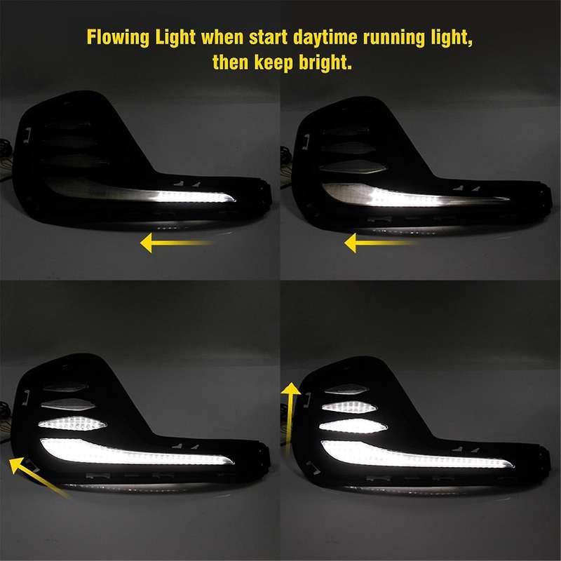 for Cavalier 2020 2021 2022 Car Daytime Running Light Turn Signal Headlight Fog Light Headlight Cove