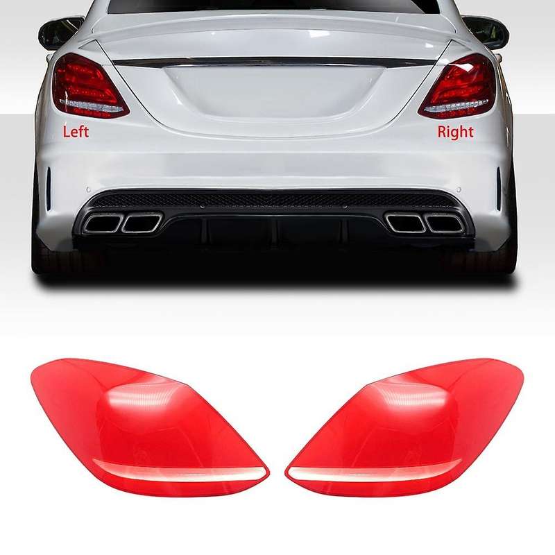 for C-Class W205 2019 2020 2021 Right Rear Tail Lamp Cover Taillights Cover Rear Lamp Shell Mask Lam