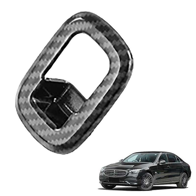 for C-Class W206 2021 2022 ABS Carbon Fiber Interior Switch Decorative Cover Trim Car Sticker