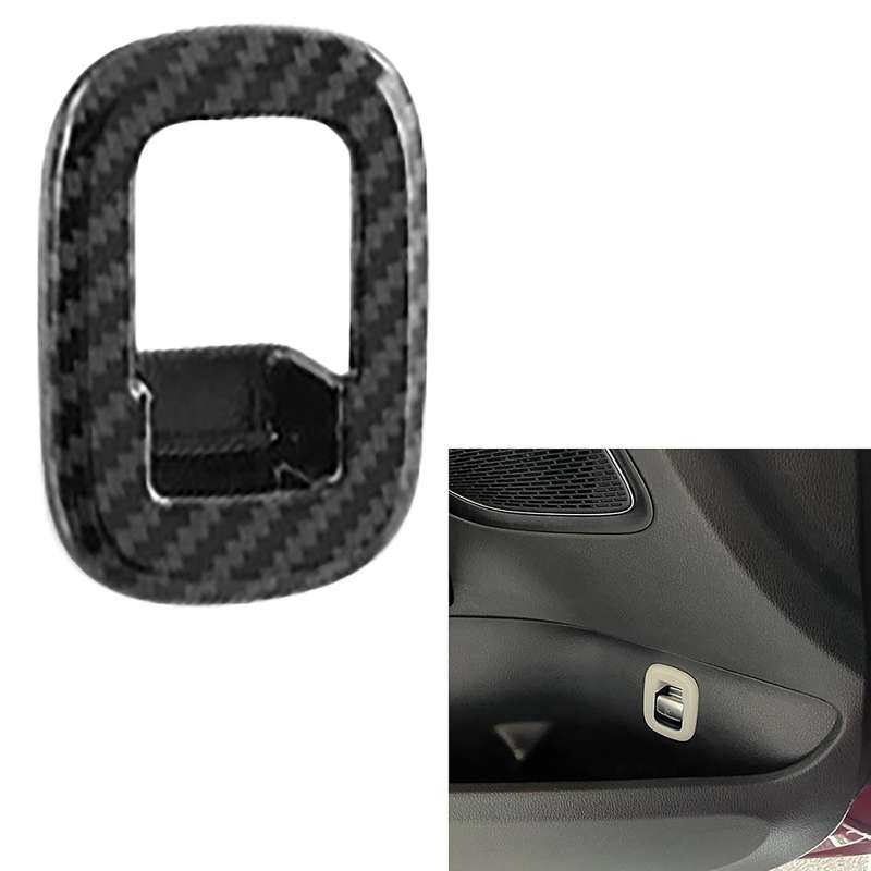 for C-Class W206 2021 2022 ABS Carbon Fiber Interior Switch Decorative Cover Trim Car Sticker