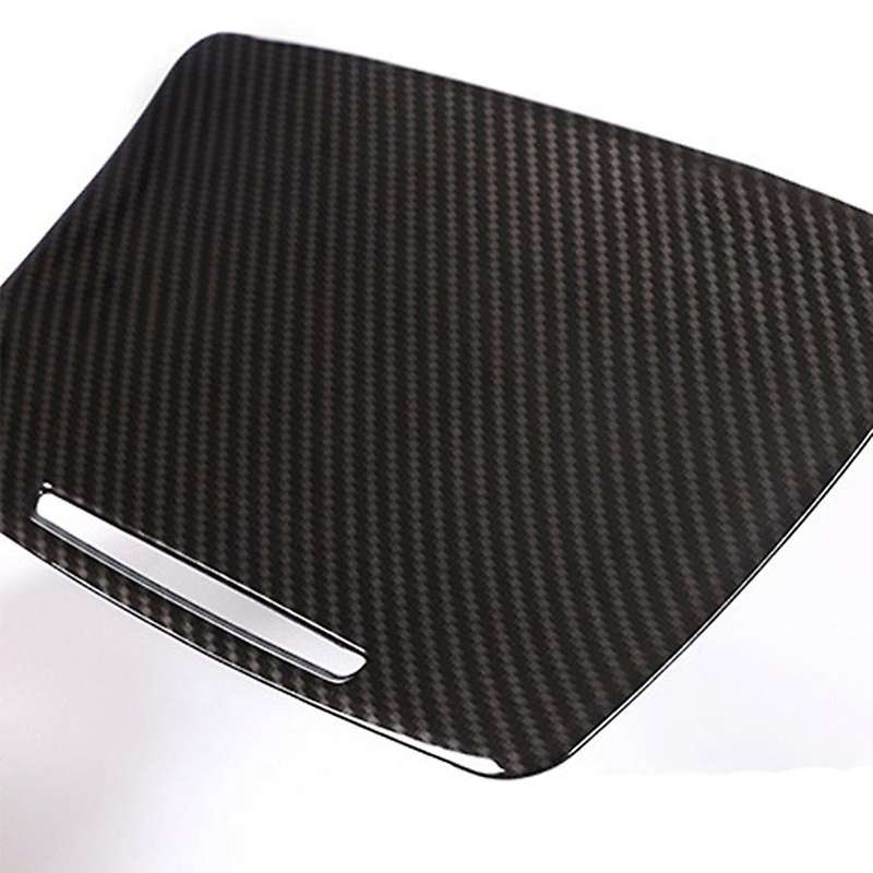 for C-class W205 Glc X253 Car Center Console Panel Decoration Abs Carbon Fiber Sticker (without Cloc
