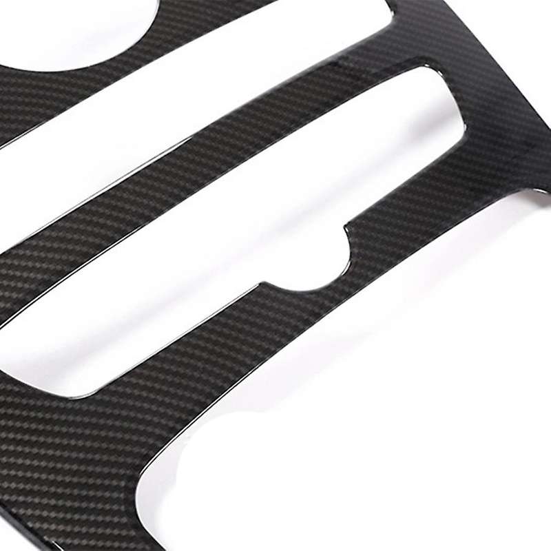 for C-class W205 Glc X253 Car Center Console Panel Decoration Abs Carbon Fiber Sticker (without Cloc