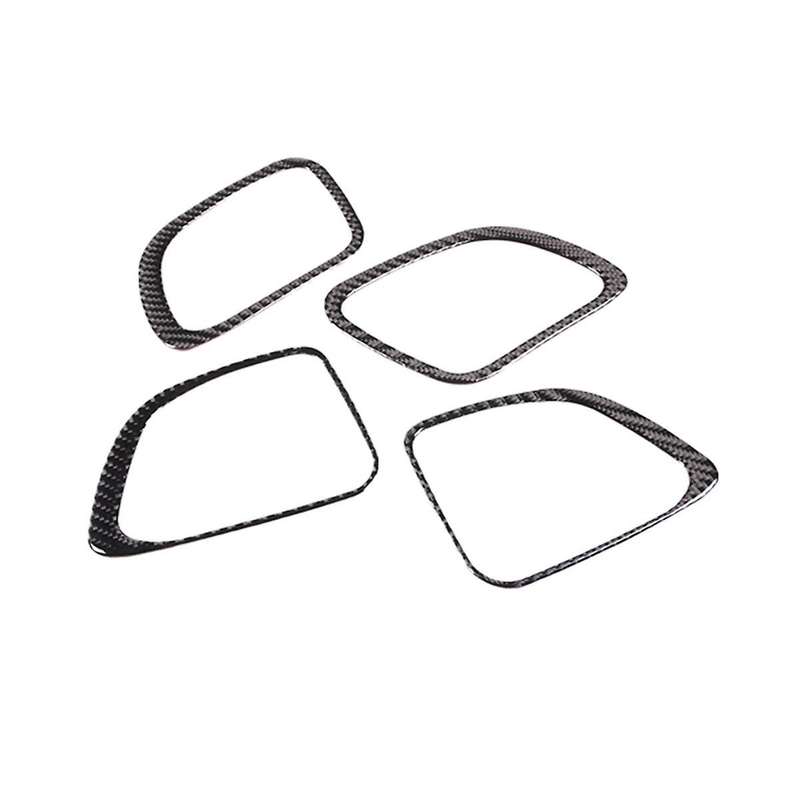 for C-Class W206 2022 2023 Soft Carbon Fiber Car Door Horn Speaker Cover Trim Sticker Interior Acces