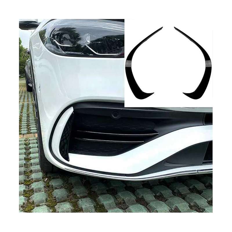 for C-class W206 2022+ C200 C260 C300 Front Bumper Spoiler Air Knife Lower Grille Fog Lamp Cover Tr