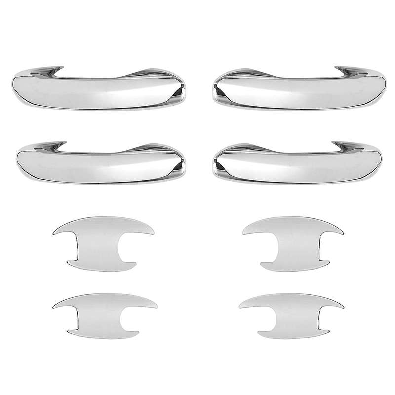 for C-Class W206 2022 Car Door Handle Bowl Cover Cup Cavity Trim Insert Catch Molding Garnish Chrome