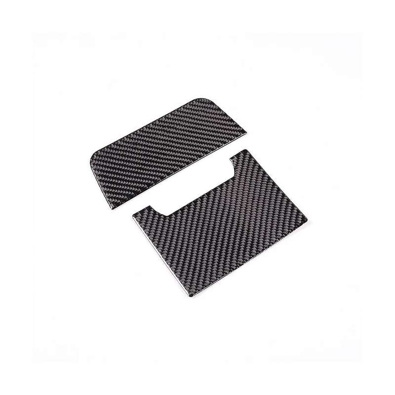 for C-class W206 C200 C260 2022 Carbon Fiber Rear Storage Box Panel Protection Trim Sticker Accesso