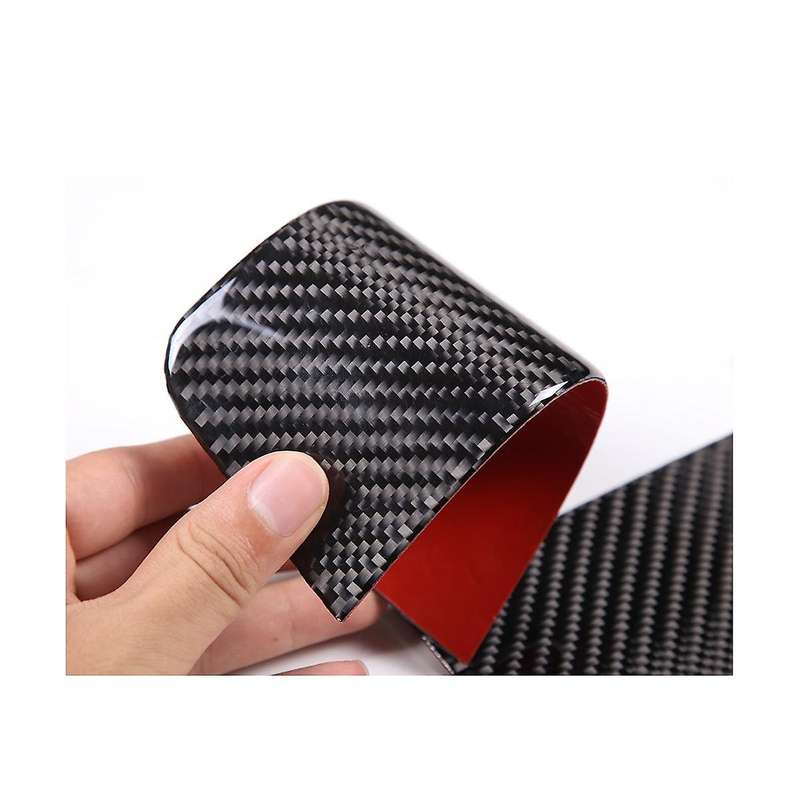 for C-class W206 C200 C260 2022 Carbon Fiber Rear Storage Box Panel Protection Trim Sticker Accesso