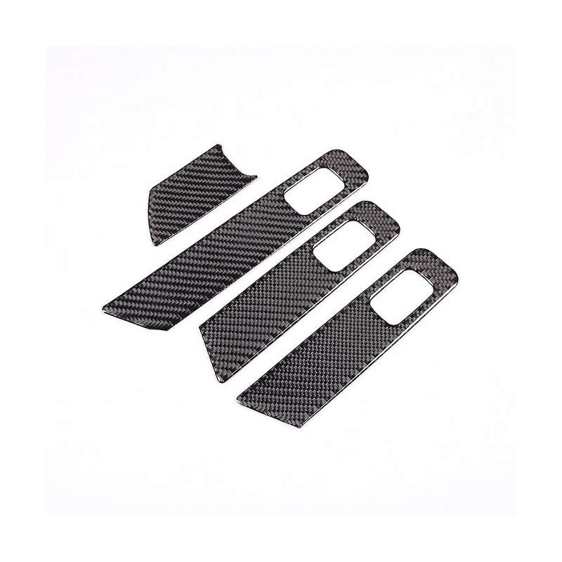 for C-class W206 C200 C260 2022 Carbon Fiber Car Window Lift Switch Panel Trim Sticker Accessories