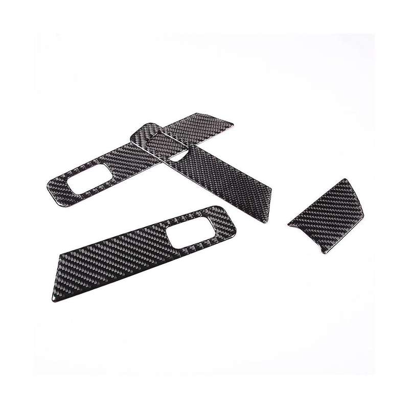 for C-class W206 C200 C260 2022 Carbon Fiber Car Window Lift Switch Panel Trim Sticker Accessories