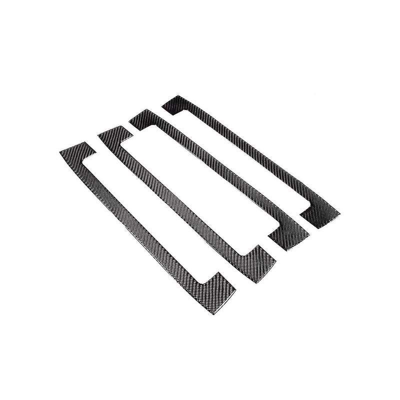 for C-class W206 C200 C260 2022 Carbon Fiber Car Outer Door Sill Cover Panel Protection Trim Sticke