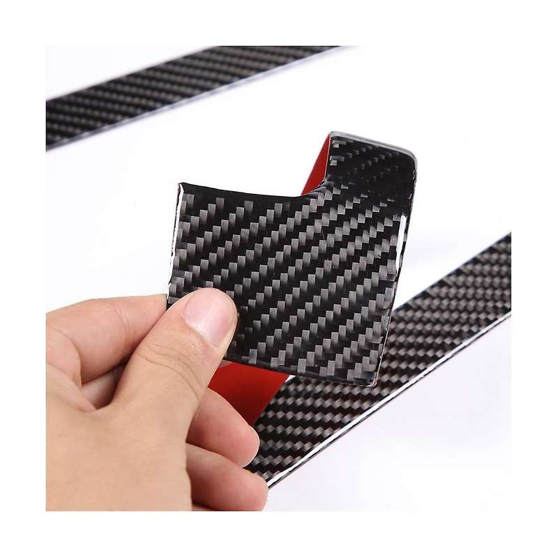 for C-class W206 C200 C260 2022 Carbon Fiber Car Outer Door Sill Cover Panel Protection Trim Sticke