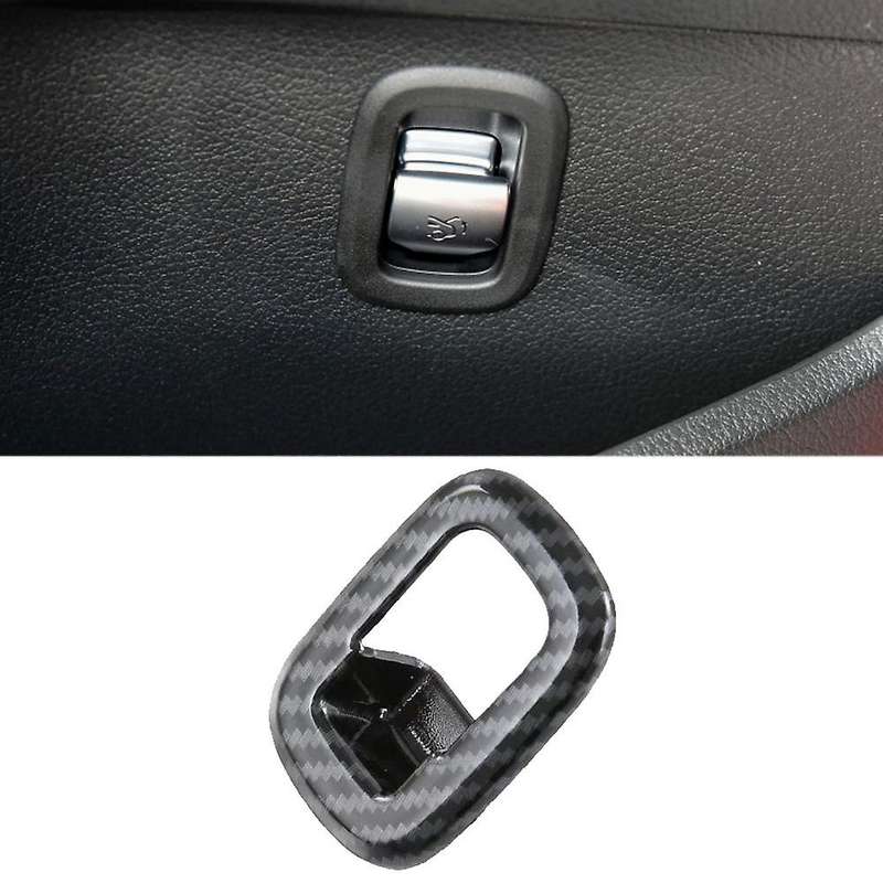 for C-Class W206 C260 2022 Car Interior Sticker Rear Trunk Switch Decorative Cover Carbon Fiber