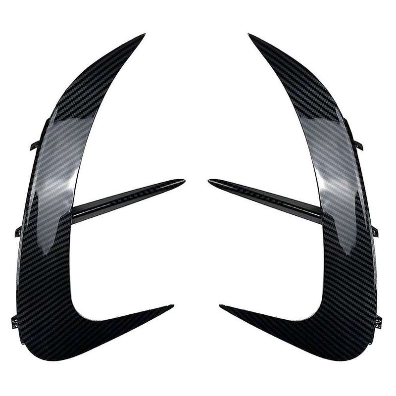 for C-Class W206 C200 C220 C260 C300 2022+ Rear Bumper Lip Spoiler Side Outlet Cover Trim Carbon