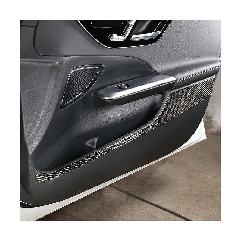 for C-class W206 C200 C260 2022 Carbon Fiber Car Door Anti- Panel Protection Trim Sticker Accessori