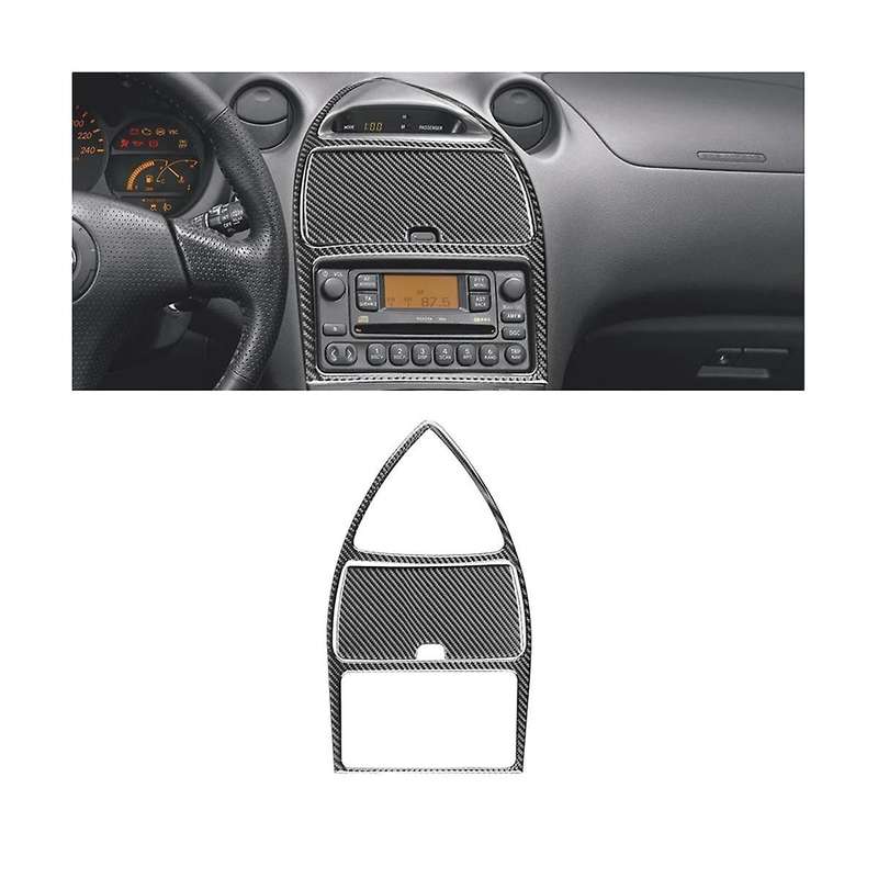 for Celica 2000-2005 Soft Carbon Fiber Center Console Storage Box Panel Cover Trim Sticker Accessor