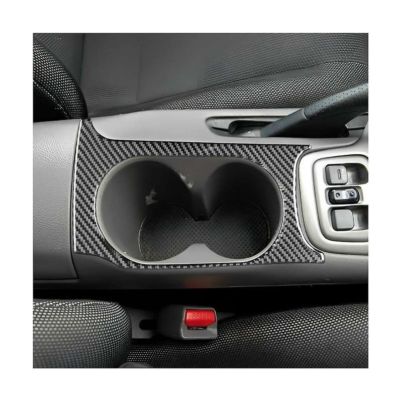 for Celica 2000-2005 Soft Carbon Fiber Central Control Cup Holder Cover Trim Sticker Accessories