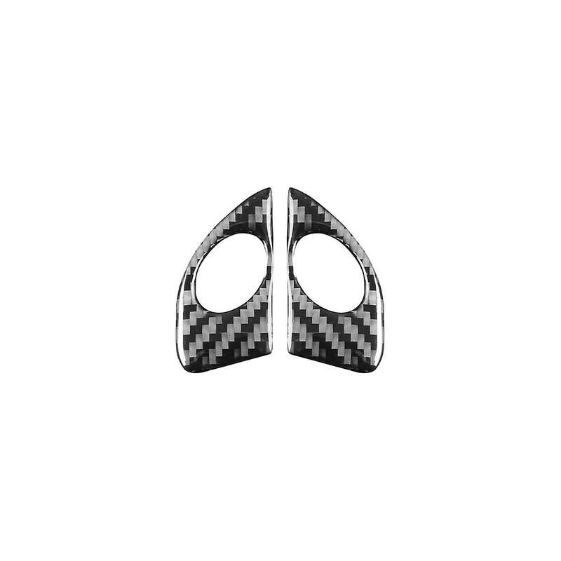 for Celica 2000-2005 Soft Carbon Fiber Car Steering Wheel Button Cover Trim Sticker Accessories