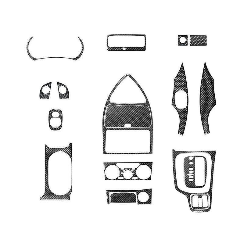 for Celica 2000-2005 Carbon Fiber Full Interior Set Trim Cover Decoration Sticker Accessories - 18pc