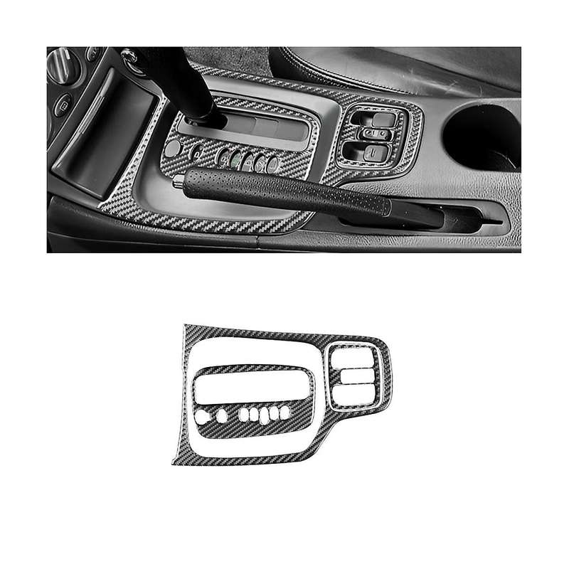 for Celica 2000-2005 Soft Carbon Fiber Car Central Control Gear Shift Panel Cover Trim Sticker Acce