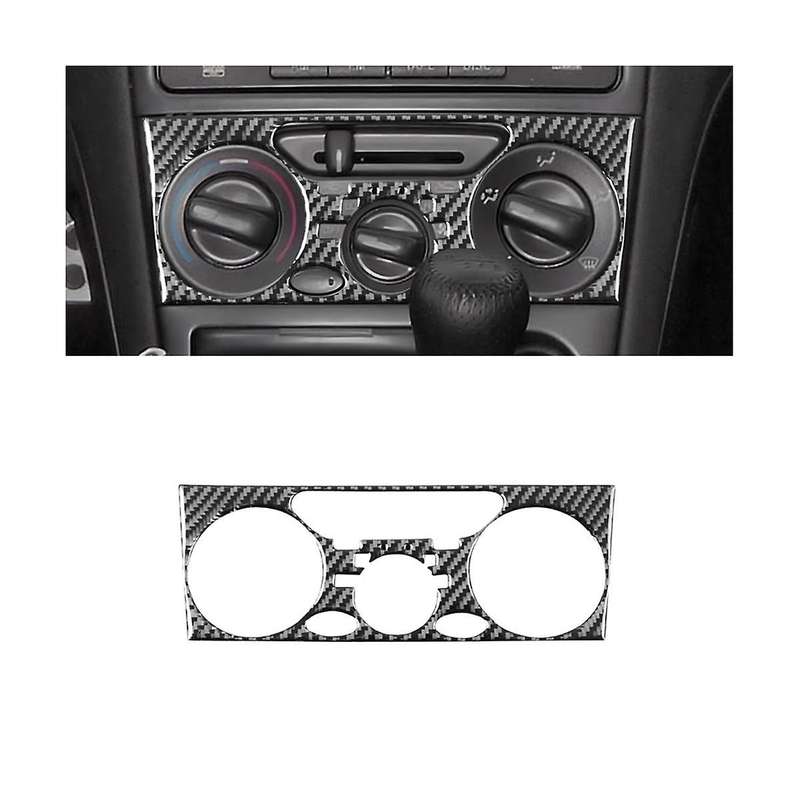 for Celica 2000-2005 Soft Carbon Fiber Central Control Air Conditioning Knob Panel Cover Trim Stick