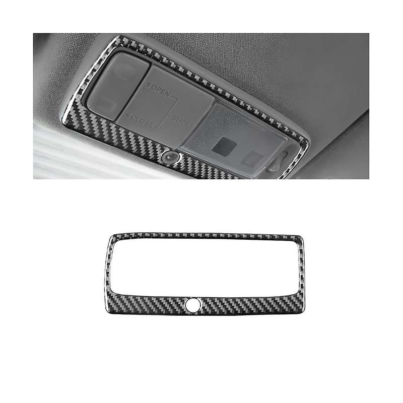 for Celica 2000-2005 Soft Carbon Fiber Car Roof Reading Light Panel Cover Trim Sticker Accessories