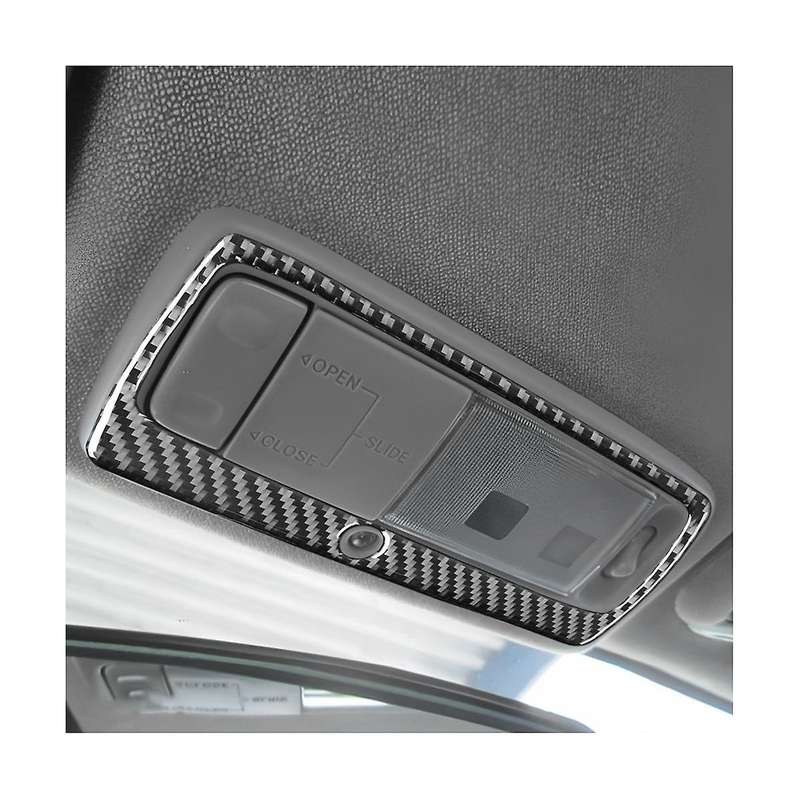for Celica 2000-2005 Soft Carbon Fiber Car Roof Reading Light Panel Cover Trim Sticker Accessories