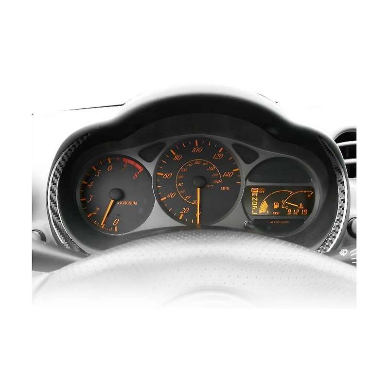 for Celica 2000-2005 Soft Carbon Fiber Instrument Panel Cover Trim Sticker Accessories
