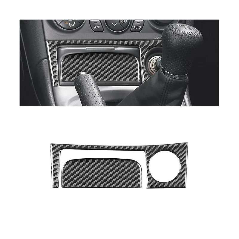 for Celica 2000-2005 Soft Carbon Fiber Central Control Lighter Panel Cover Trim Sticker Accessories