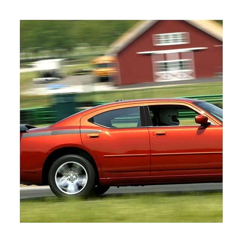for Charger 20062010 Car Window Pillar Post Decal Trim, Side Door Window Cover Trim Replacement (g