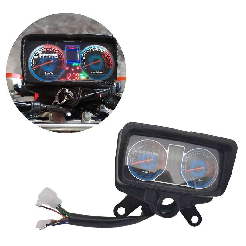for CG125 XF150 Motorcycle Backlight Lcd Meter Speedometer Odometer Tachometer Gauge Assembly with U