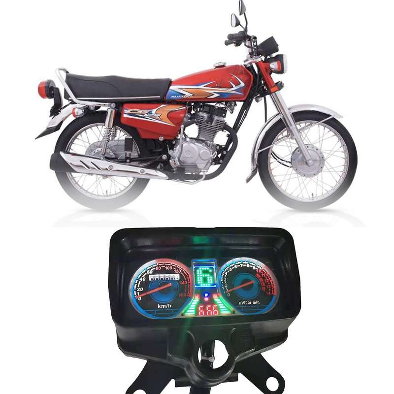 for CG125 XF150 Motorcycle Backlight Lcd Meter Speedometer Odometer Tachometer Gauge Assembly with U