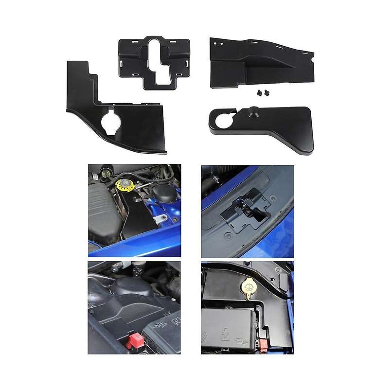 for Charger 2011-2023 Engine Side Dust Cover Coolant Tank Cover Hood Lock Bolt Cover Windshield Wash