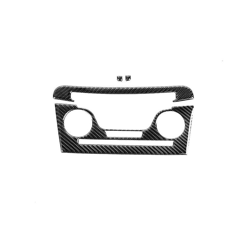for Charger 2011-2014 Soft Carbon Fiber Central Cd Air Conditioning Control Panel Trim Cover Decora