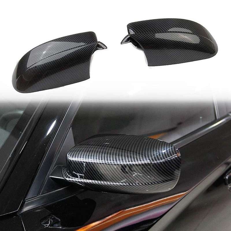 for Charger 2011-2020 Car Carbon Fiber Side Door Mirror Cover Molding Trim Rearview Mirror Cover Acc