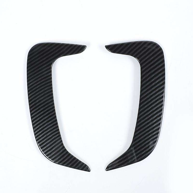 for Charger 2015-2021 Car Carbon Fiber Rear Bumper Wind Knife Trim Side Fin Air Intake Grille Cover