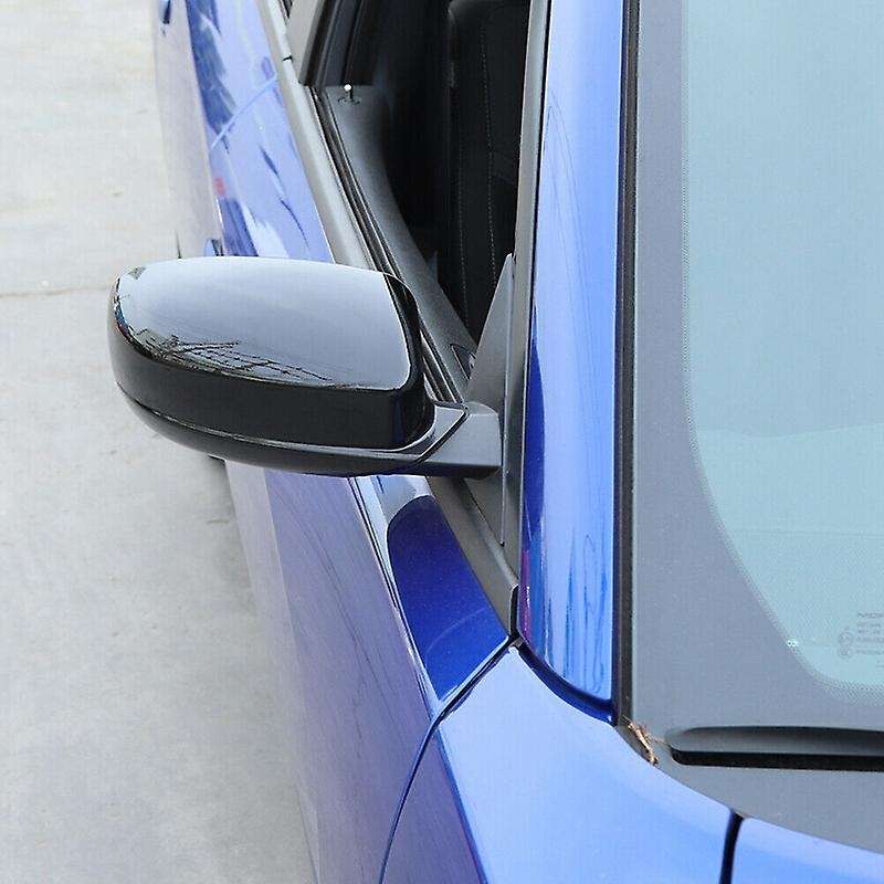 for Charger Side Door Rearview Mirror Cover Decoration Trim for Charger 2010-2020 ABS Black