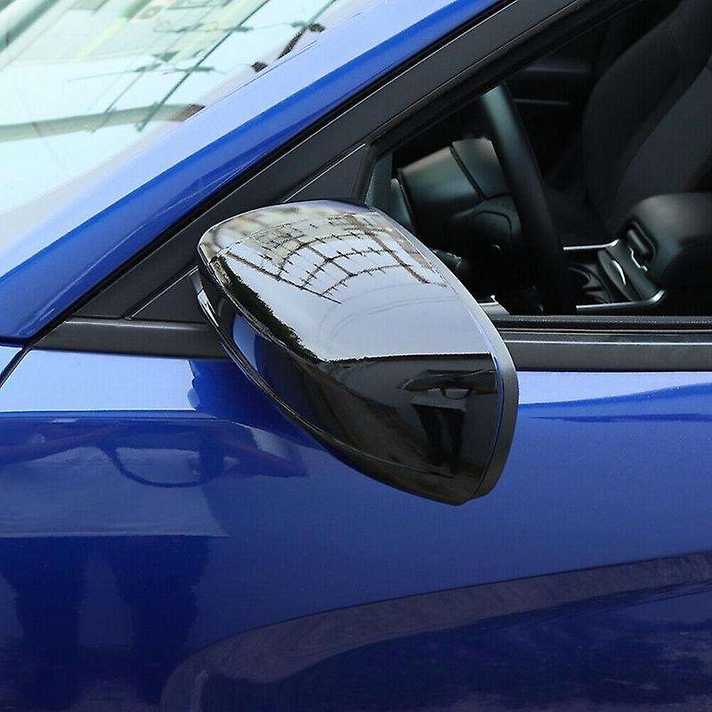 for Charger Side Door Rearview Mirror Cover Decoration Trim for Charger 2010-2020 ABS Black