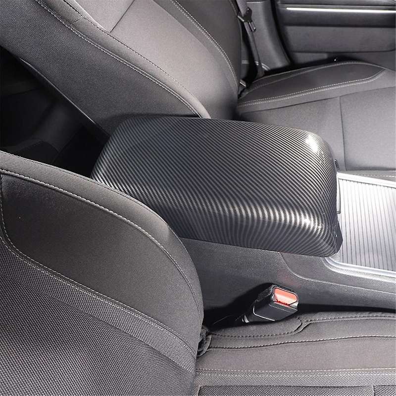 for Charger 300c 2011-2023 Car Armrest Pad Cover Center Console Lid Cover Trim ,abs Carbon Fiber
