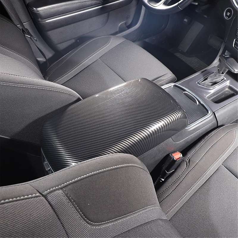 for Charger 300c 2011-2023 Car Armrest Pad Cover Center Console Lid Cover Trim ,abs Carbon Fiber