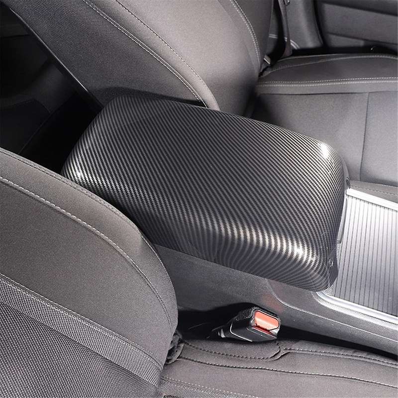 for Charger 300c 2011-2023 Car Armrest Pad Cover Center Console Lid Cover Trim ,abs Carbon Fiber