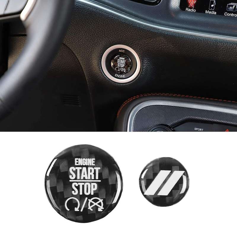 for Charger Engine Start Stop Button Opener Switch Knob Trim for Charger 2015-2019