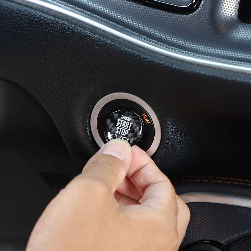 for Charger Engine Start Stop Button Opener Switch Knob Trim for Charger 2015-2019