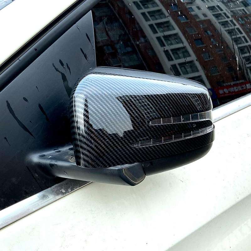 for CLA GLA C E Class W176 C117 X156 W204 W212 Carbon Fiber ABS Side Rear View Mirror Cover Trim