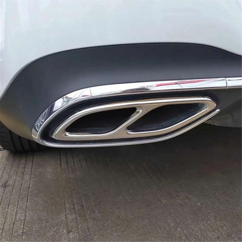 for CLA Class C118 W118 2020-2023 Car Tail Muffler Exhaust Pipe Cover Trim Exterior Accessories - B
