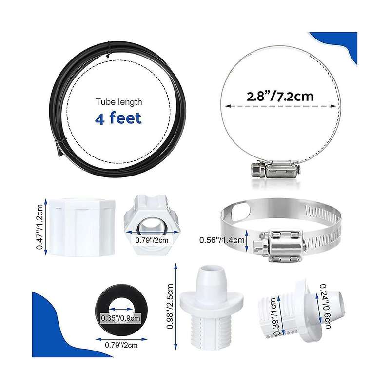 for Cl200 220 Offline Feeder Connection Pack with Saddle Clamp Chlorinator Feeder Hose Tubing Swimm