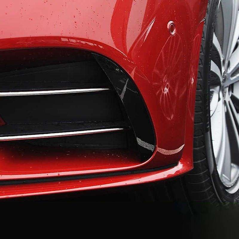 for CLS350 CLS400 CLS300 AMG43 2018-2020 Front Side Bumper Lip Splitter Spoiler Fog Lamp Trim Carbon