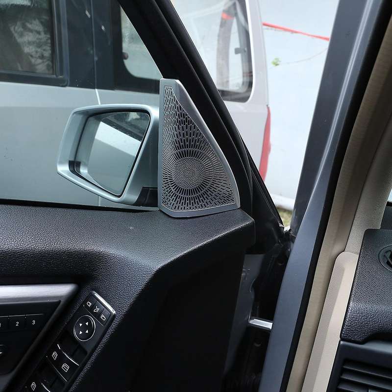 for Class X204 2008-2015 Car Aluminum Alloy Door Audio Tweeters Speaker Cover Trim