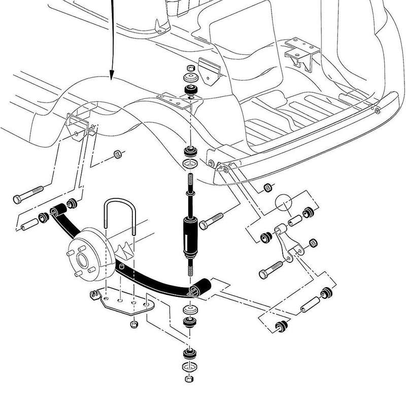 for Club Car Precedent& Shock Absorbers Front or Rear 1014235 102588601 1027064-01 102588501-Rear